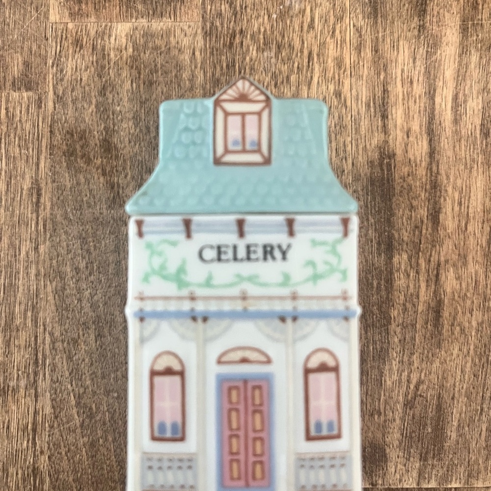 Charming Celery Ceramic House Decor